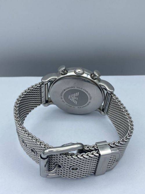 *EMPORIO ARMANI STEEL MENS CHRONOGRAPH* R1 BIDS