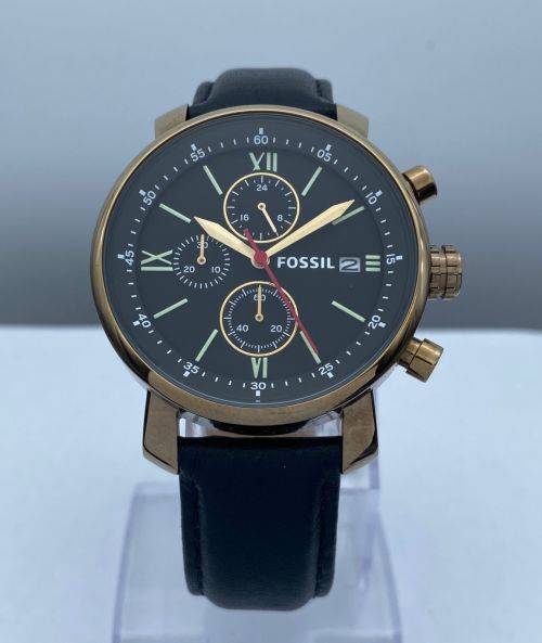 ***FOSSIL RHETT PILOTS ROSE GOLD CHRONO WATCH*** R1 BIDS!