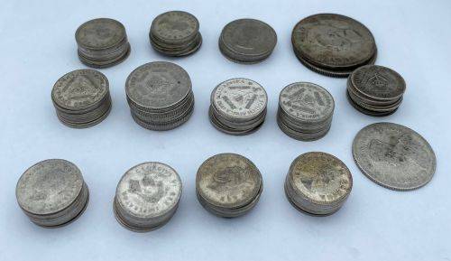 ***LOT OF MIXED SILVER % OLD SOUTH AFRICAN COINS!*** BID FOR ALL!