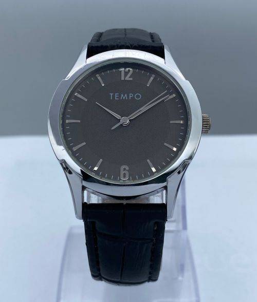 ***TEMPO RE-EDITION STEEL MENS DRESS WATCH*** R1 BIDS!