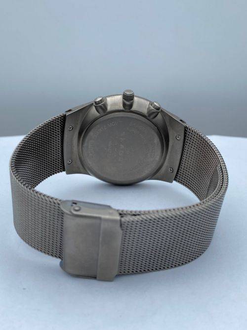 ***STUNNING SKAGEN TITANIUM CHRONO MENS DRESS WATCH*** R1 BIDS!!!