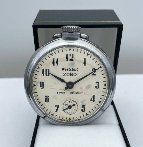 RETAIL:4000 - WESTCLOX ZOBO SCOTTISH MADE COLLECTORS POCKETWATCH