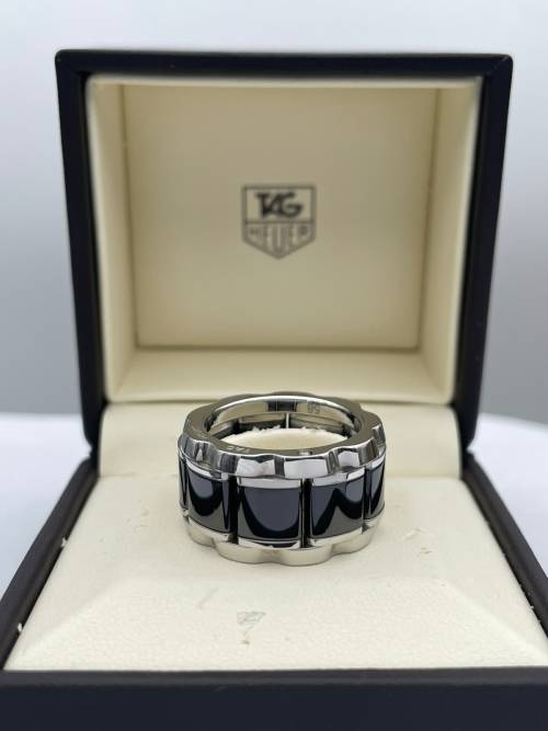 RETAIL R12500 - LUXURY TAG HEUER DIAMOND CERAMIC RING!