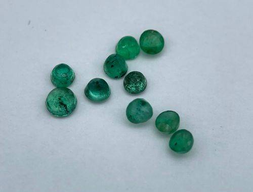 INVESTMENT 0.45CT LAB GRADED PARCEL OF EMERALDS* MIXED CUT and SIZE!