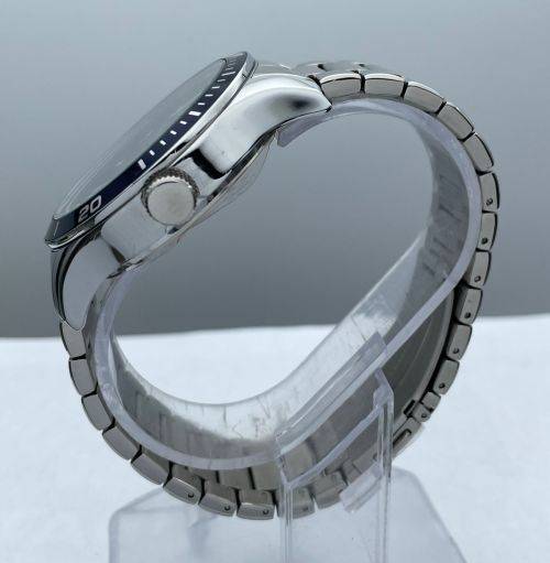 STUNNING HILFIGER MENS CERAMIC STEEL DRESS WATCH!