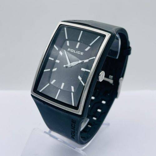 POLICE MINIMALIST MENS BLACK DRESS WATCH