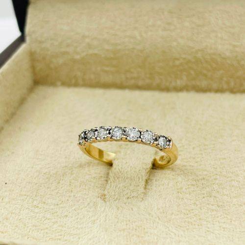 STUNNING 0.22CT YELLOW GOLD DIAMOND ETERNITY RING