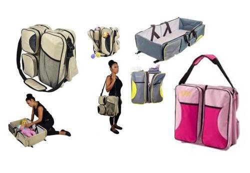 2 in 1 Multifunctional Baby Travel Bed and Bag