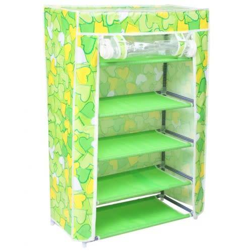 4 Layer Shoe Rack Cupboard - Self assembly - WHITE