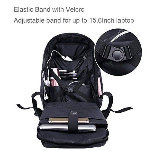 Anti-Theft Laptop Backpack Safety Bag - BLACK
