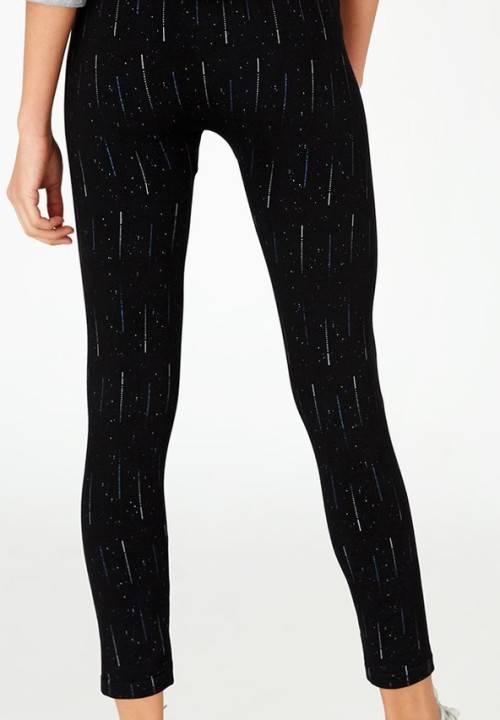 Ladies Stretch Power Tights Leggings - One size - Black