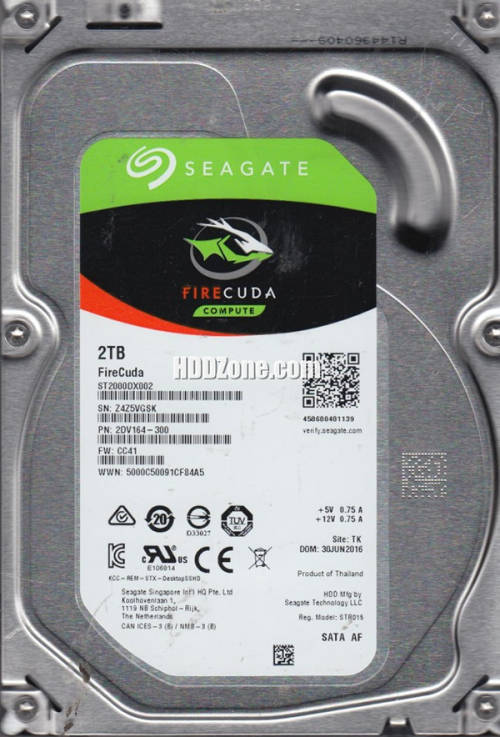 Seagate ST2000DX002 Firecuda SSHD 2TB 3.5" Internal Hybrid Hard Drive