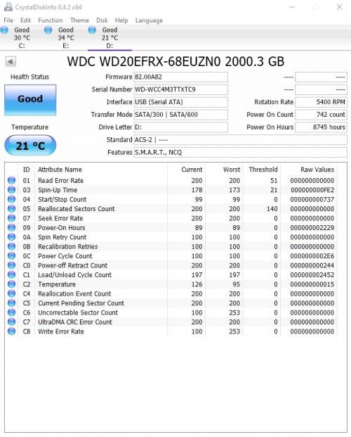 WD RED 2TB 3.5` INTELLIPOWER NAS 64MB HDD