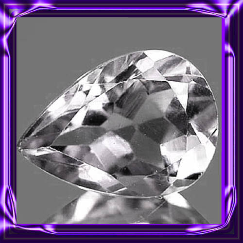 0.54 CT, Colorless Topaz, Pear Shape, Beauty from Brazil.