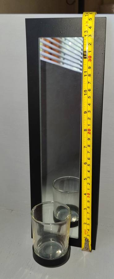 Wall mounted candle holders with mirrors