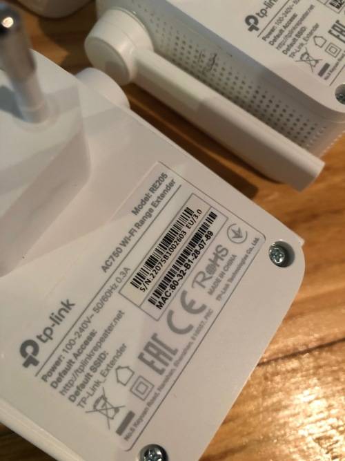 TP-LINK RE205 AC750 Wi-Fi Range Extender x 4 (1 x Bid for ALL 4)