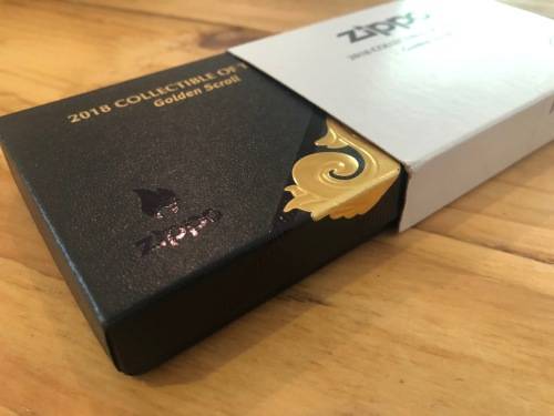 ZIPPO Golden Scroll - 2018 Collectible of the Year - Mint Unused Investment Grade