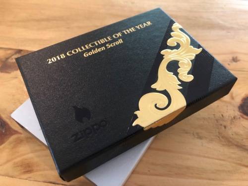 ZIPPO Golden Scroll - 2018 Collectible of the Year - Mint Unused Investment Grade