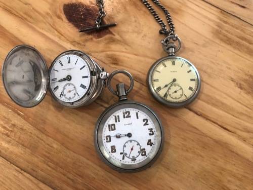 POCKET WATCH LOT - 3 ITEMS - ONE BID