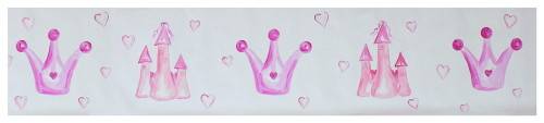 Custom (poloooo): 10+ m of Vinyl Princess Crown Border