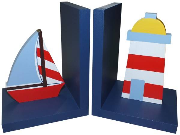 Wooden Nautical Bookends
