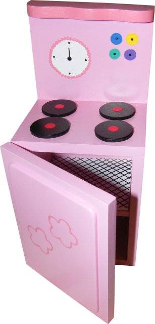 Wooden Pink Barbie Oven