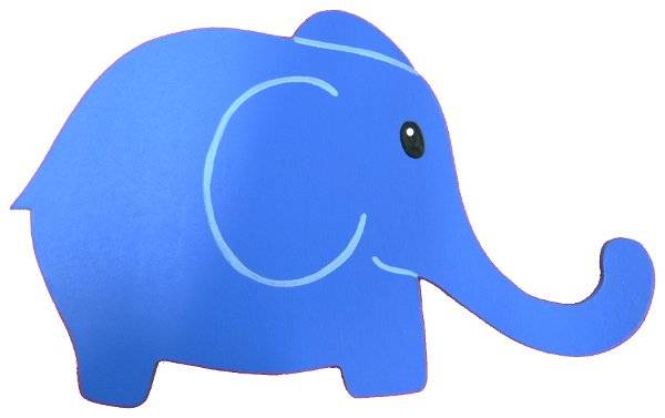 Wooden Elephant Cut-Out
