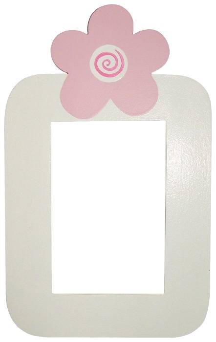 Flower Switch Frame / White & Pink