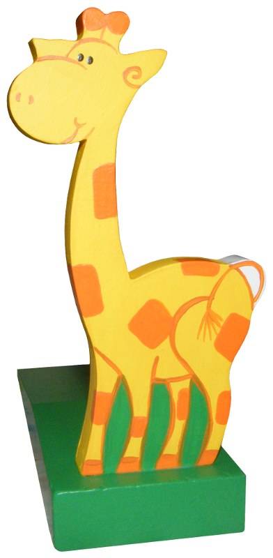 Wooden Giraffe Doorstop