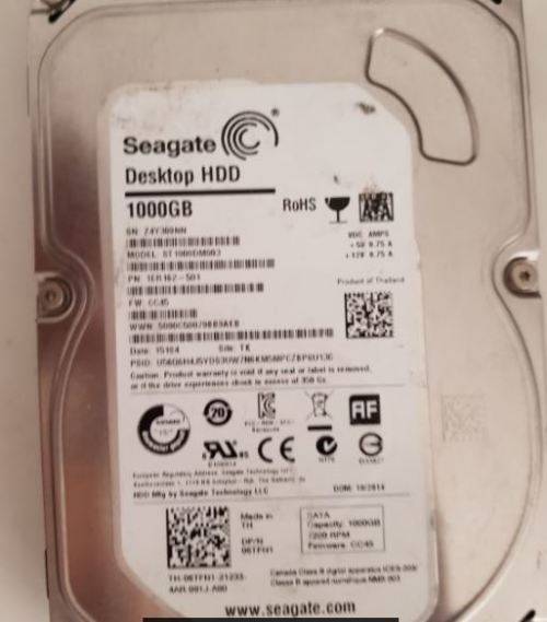 1TB Seagate Barracuda Hard Drive 3.5"