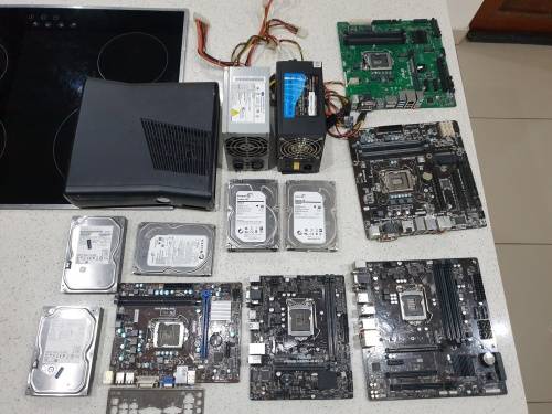 BULK LOT - Motherbaords + Xbox + Hdds + PSUs - For Repairs/Spares