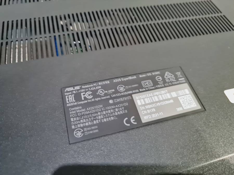 Asus Expertbook - i7 11th - 8gb - 512gb nvme