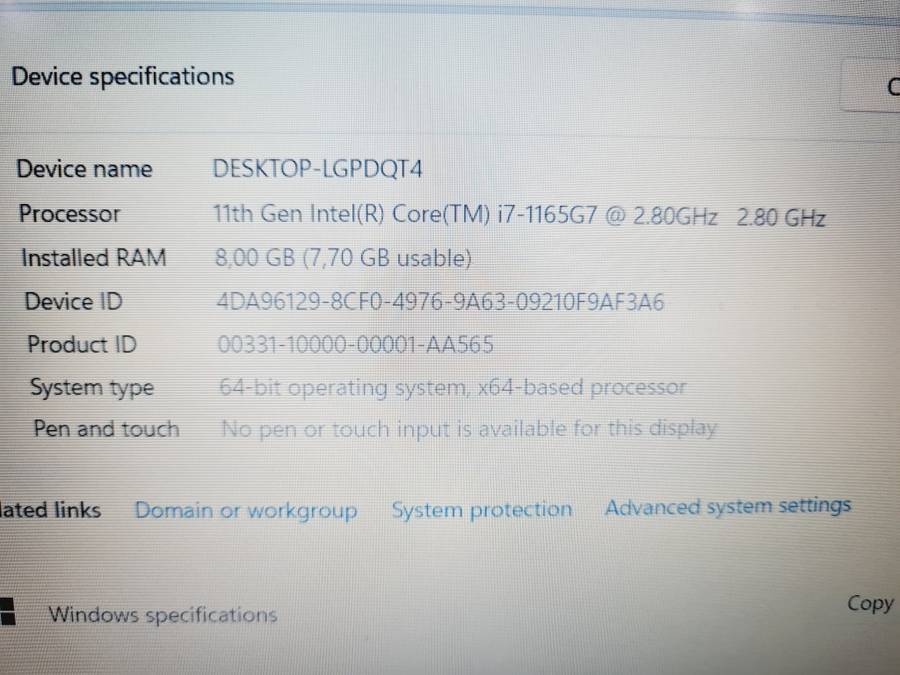 Asus Expertbook - i7 11th - 8gb - 512gb nvme