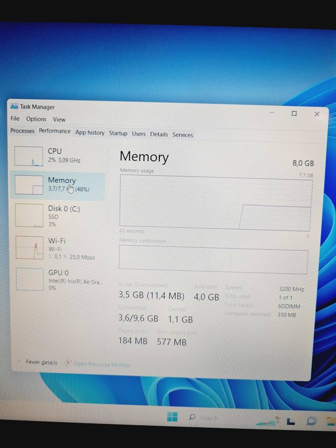 Asus Expertbook - i7 11th - 8gb - 512gb nvme