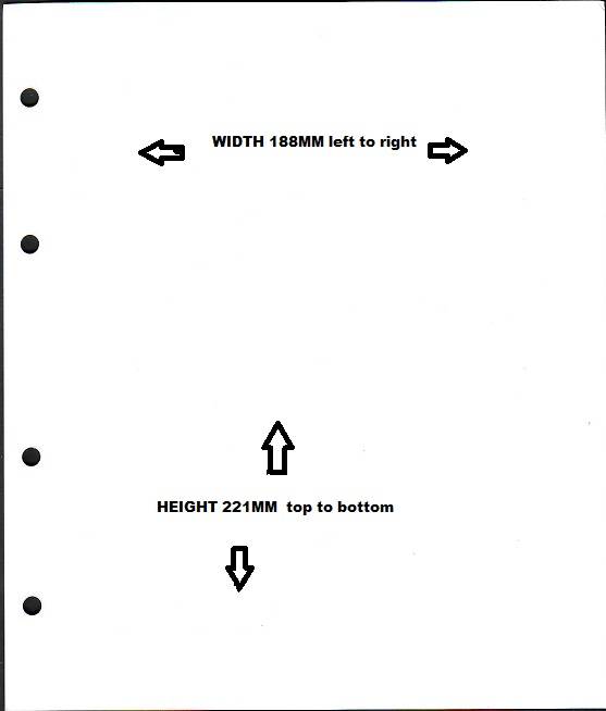 IDEAL COIN WHITE DIVIDER BOARD PAGE ( for A5 Album )