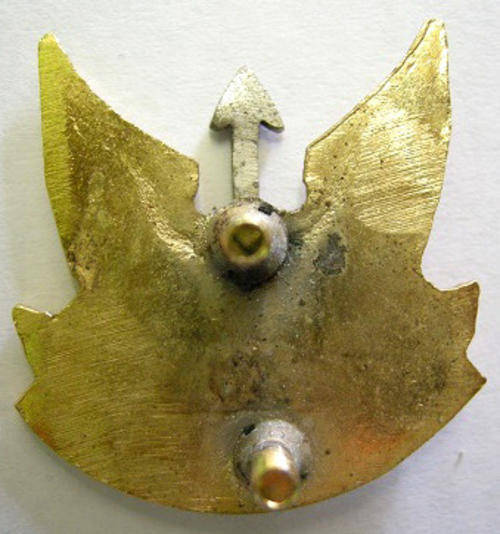 SADF - Wemmerpan Commando Bi-Metal bolt & nut Cap Badge/Berei Badge - NON SIBI MILITRY as issued