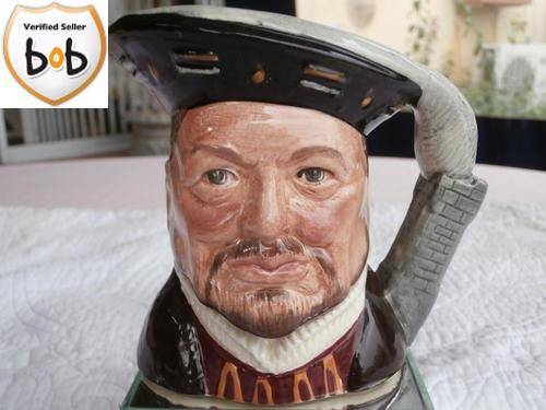 Royal Doulton Henry VIII Toby Jug~D6642~Mint Condition~9.5 CM  ( SMALL )