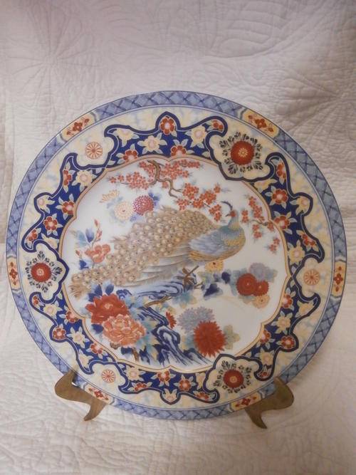 GENUINE IMARI 26.5 CM PLATE mint condition not a fake