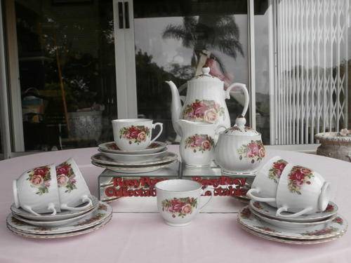 WOW A 23 PIECE ROYAL BONE CHINE ENGLISH ROSE TEA SERVICE. ALSO LOADING  16 PIECE DINNER SERVICE SOON