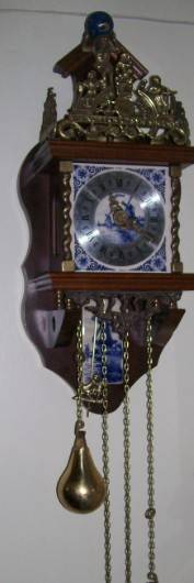 Dutch antique wall clock