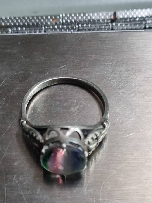 Silver antique ring