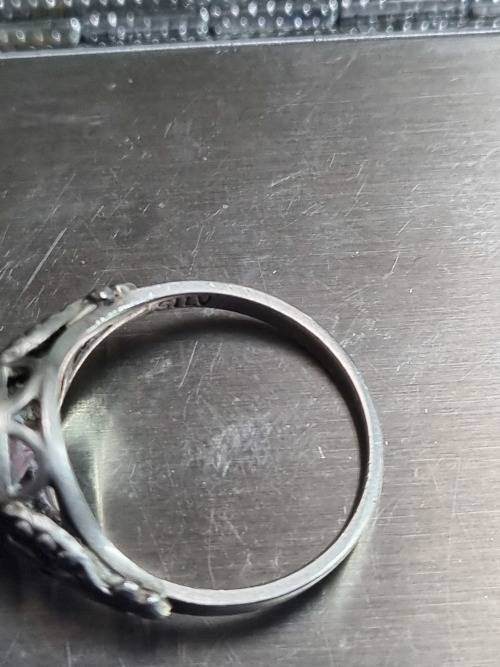 Silver antique ring