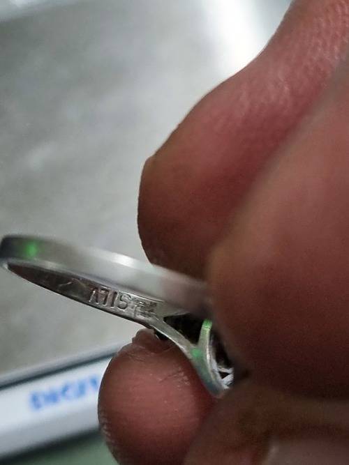Silver antique ring