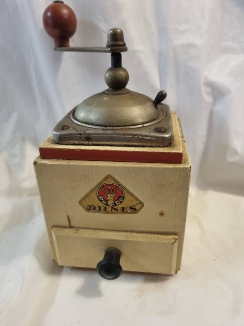 Wooden antique coffee grinder