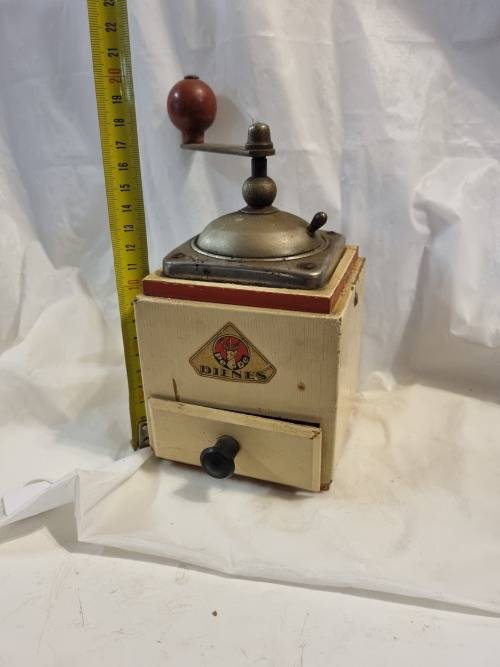 Wooden antique coffee grinder