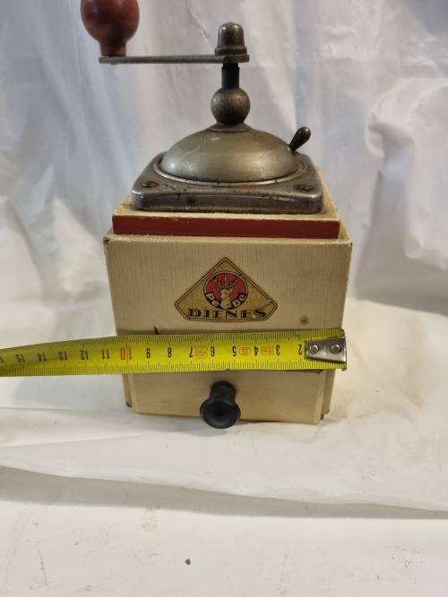 Wooden antique coffee grinder