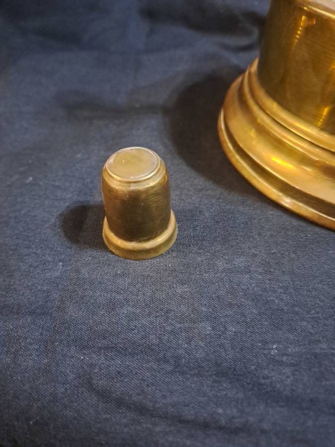 Brass Turkish coffee pot and stand