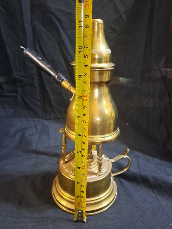Brass Turkish coffee pot and stand
