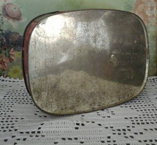 VINTAGE EMBOSSED ROSE TIN