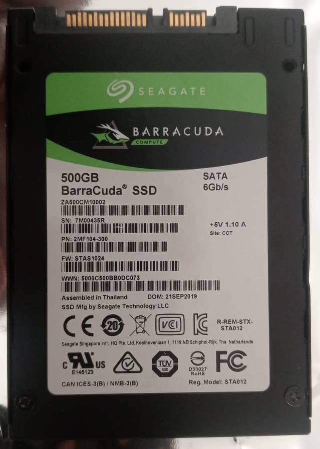 500GB SSD Seagate